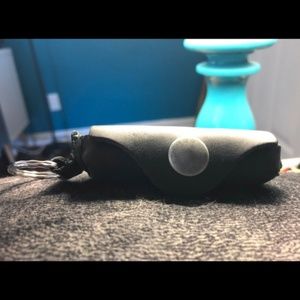 Stop losing your lip balm! Leather Lip Balm Holder